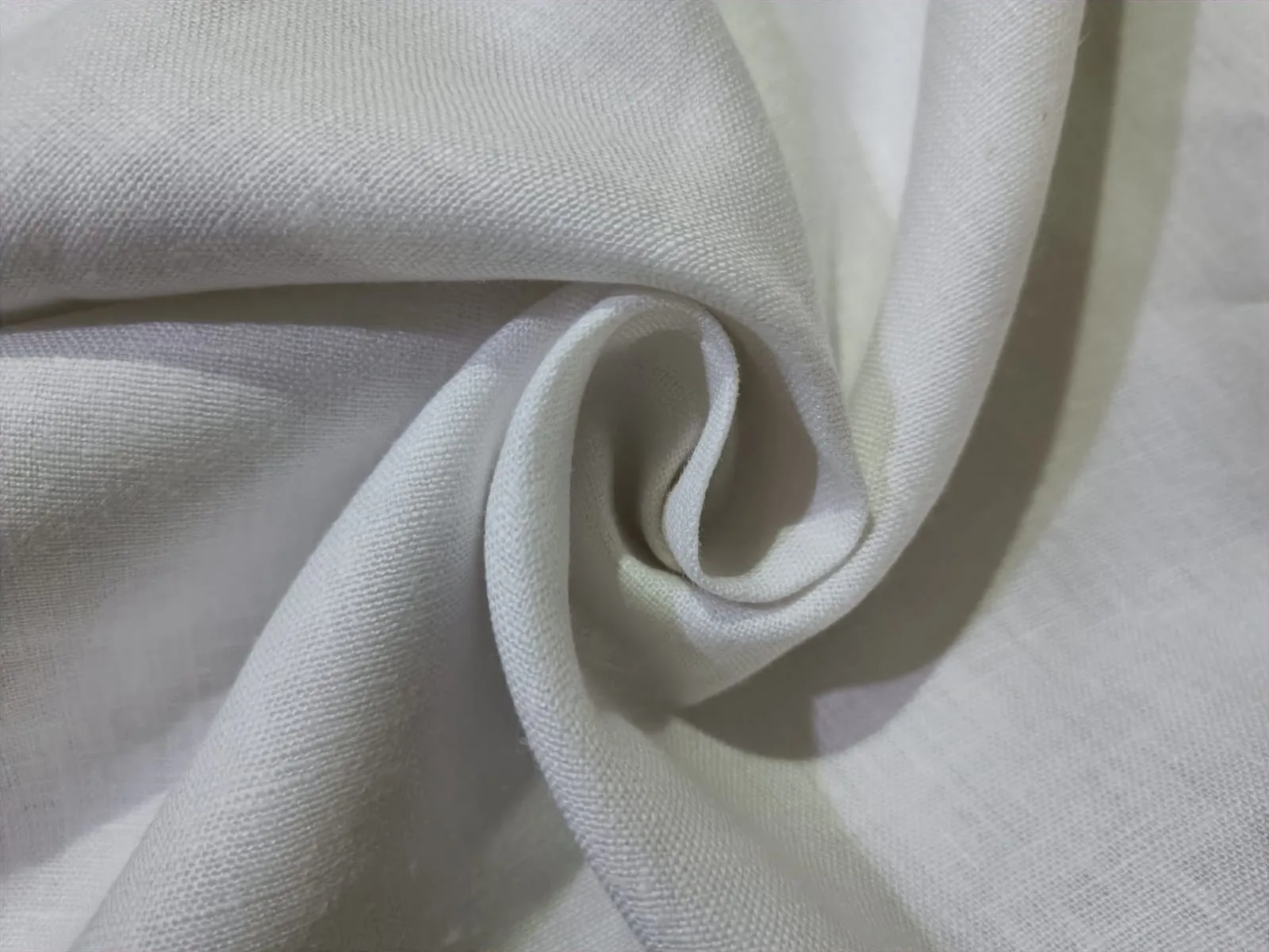 100% HEMP LINEN 44 LEA WHITE FABRIC 58" WIDE [Dyeable][12743]