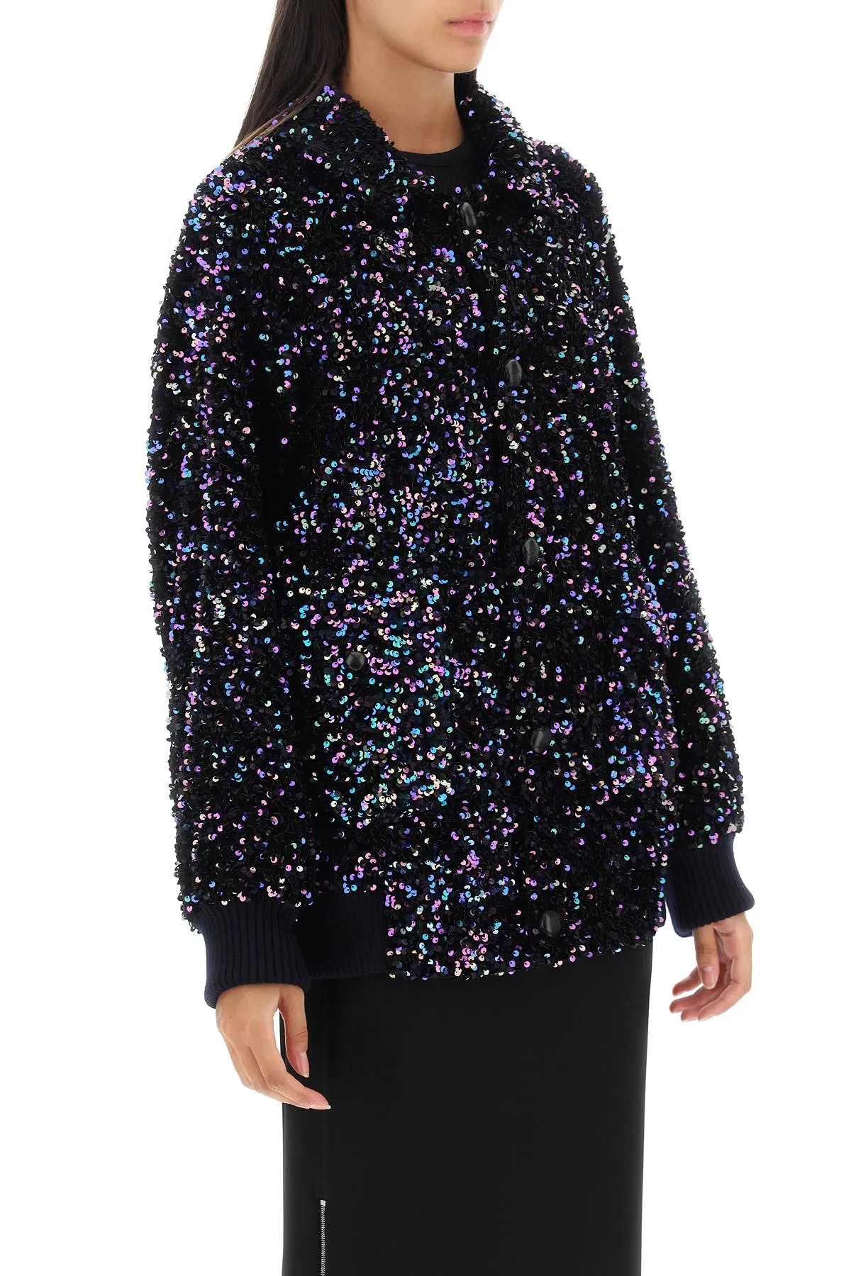 aileen chabo sequined bomber jacket