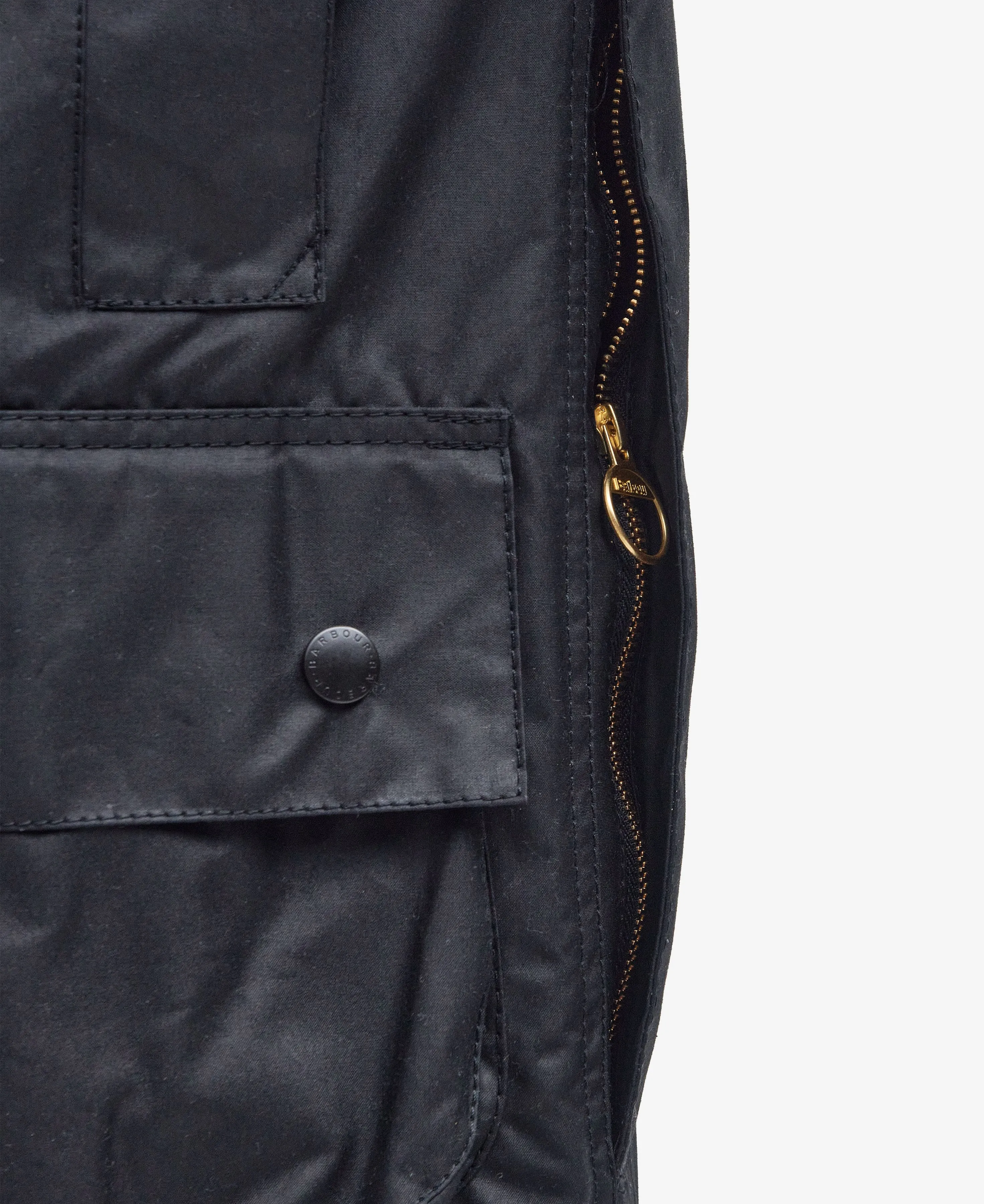 Barbour Beaufort Waxed Jacket - Black