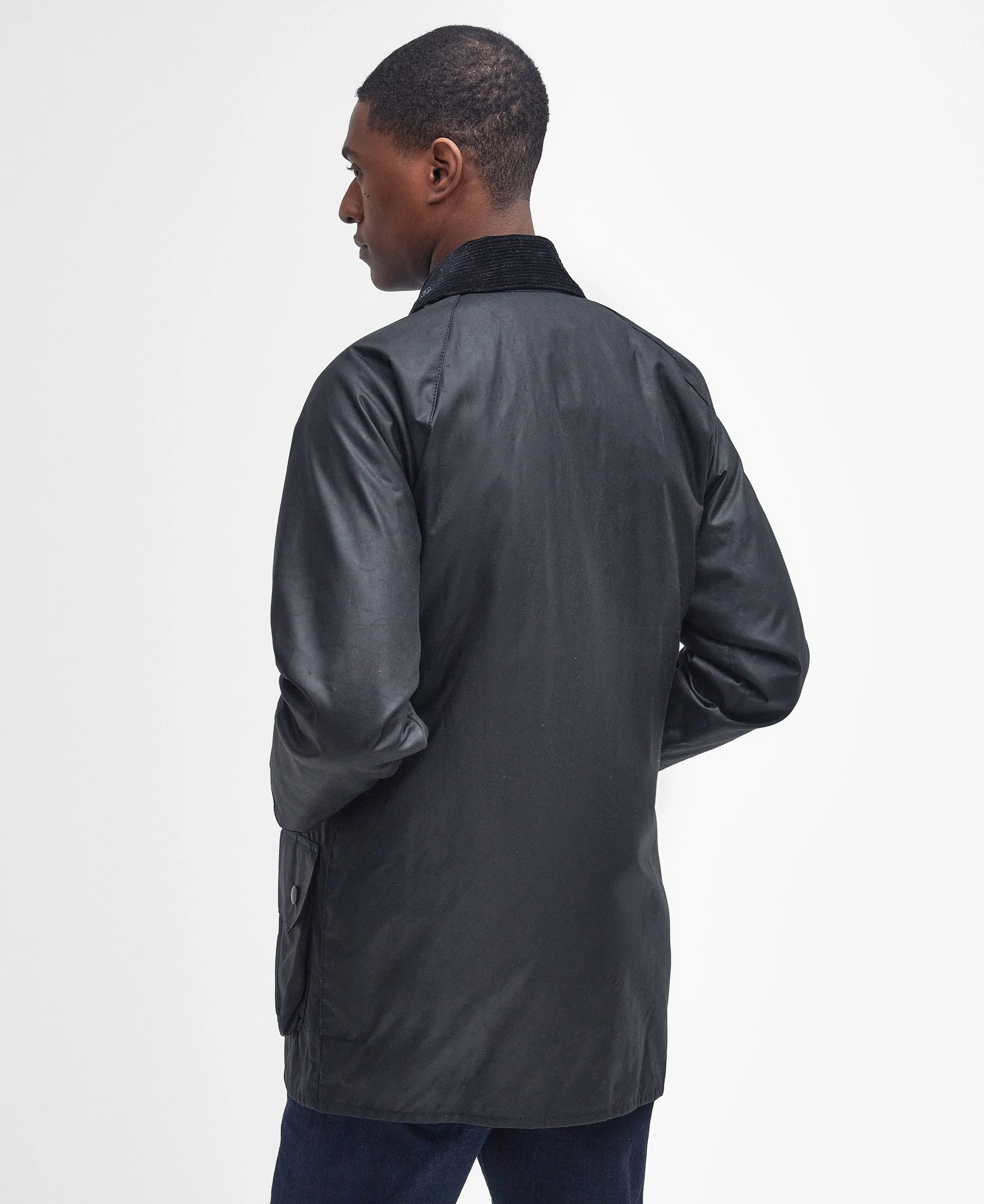 Barbour Beaufort Waxed Jacket - Black