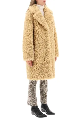 camille' faux fur cocoon coat