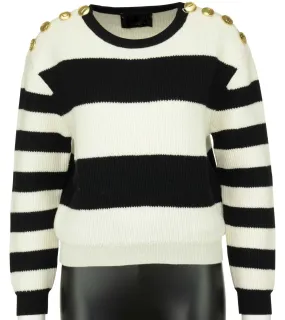 Color Contrast Stripe Sweater