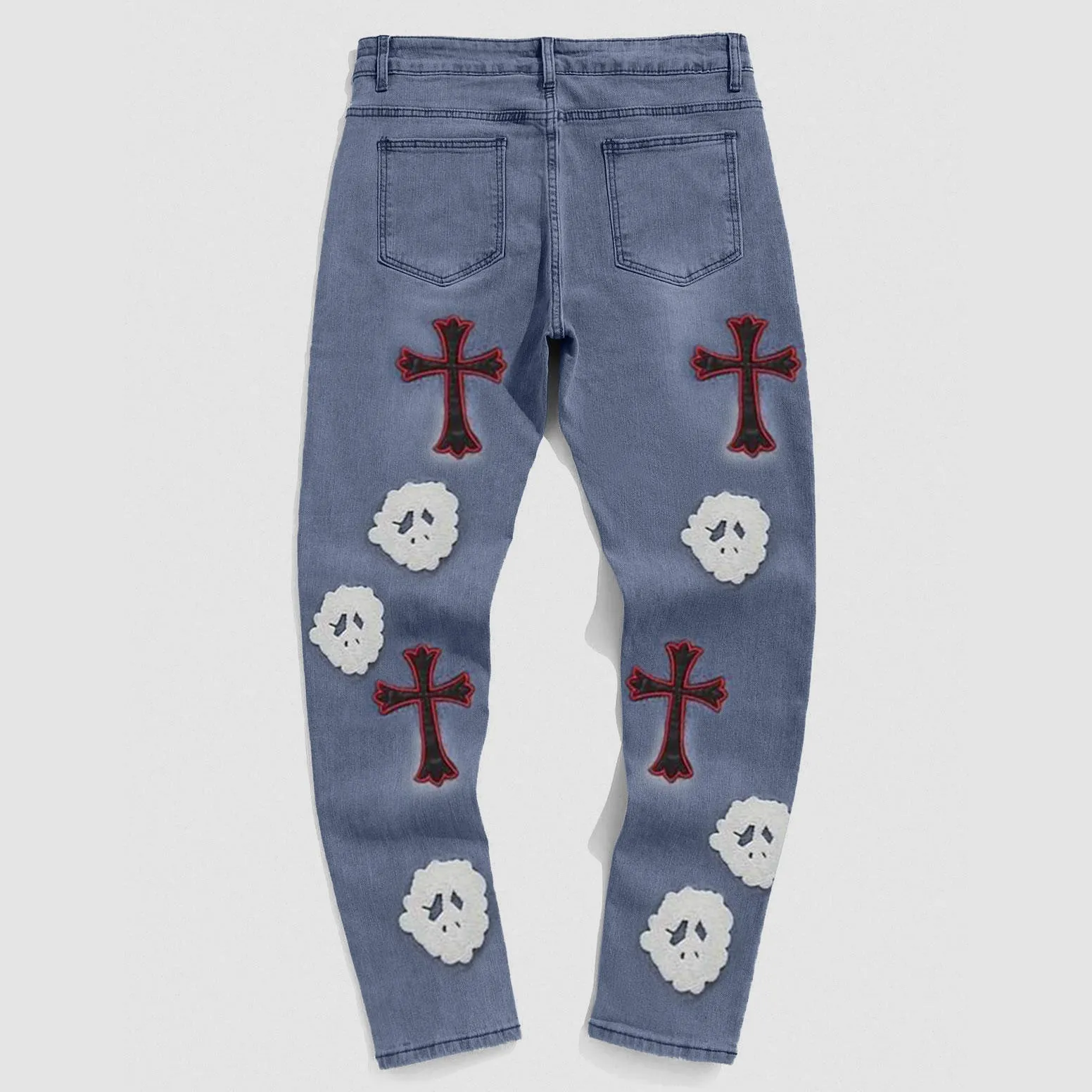 Cross Ripped Jeans