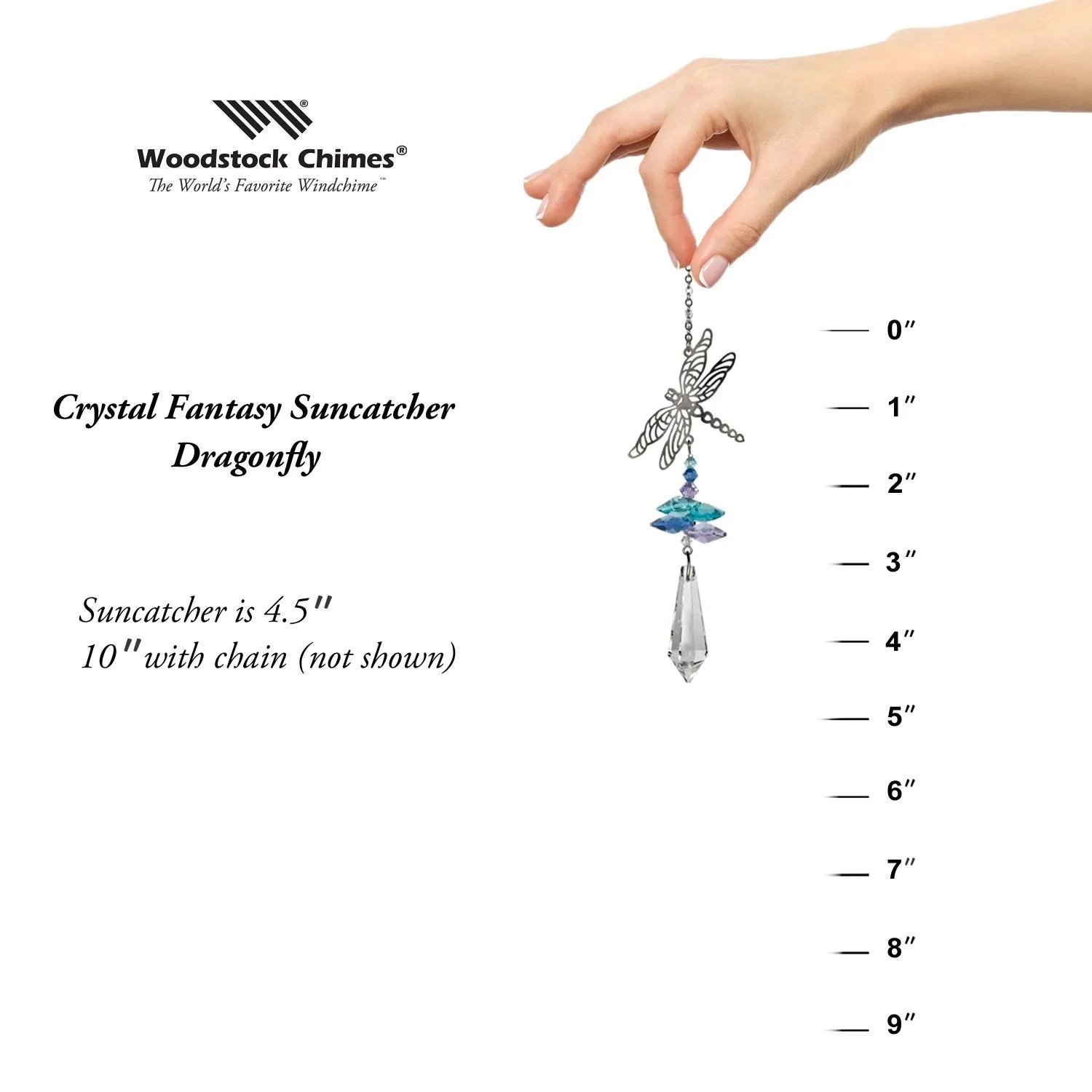 Crystal Fantasy Suncatcher - Dragonfly