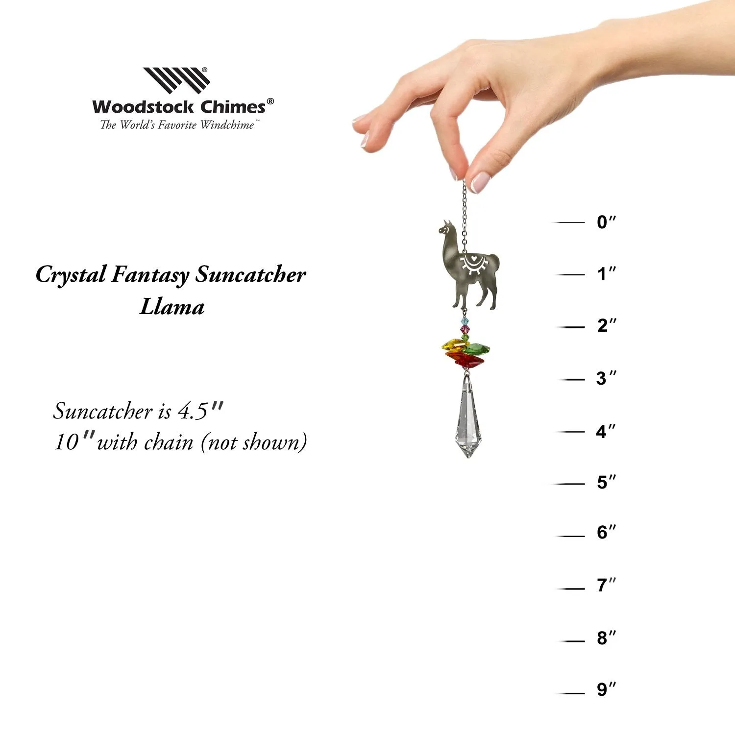 Crystal Fantasy Suncatcher - Llama