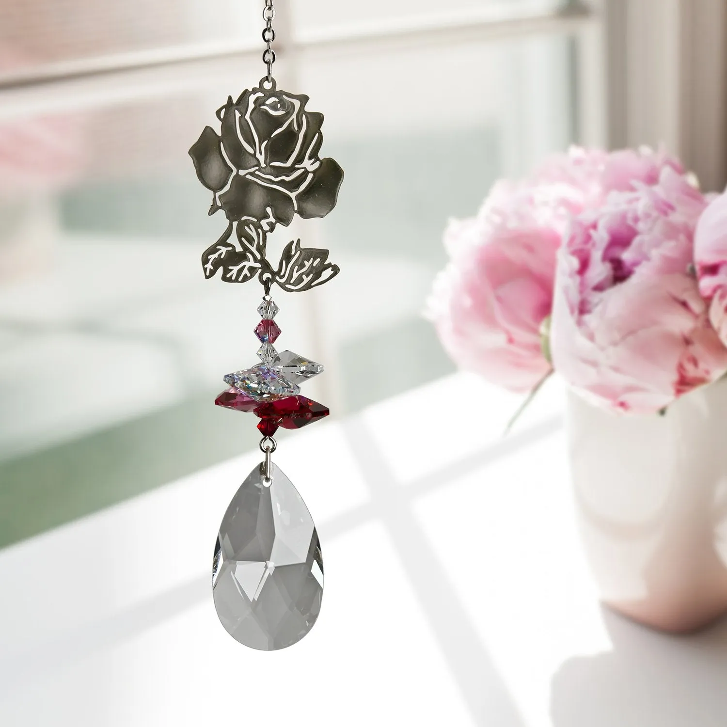 Crystal Fantasy Suncatcher - Rose