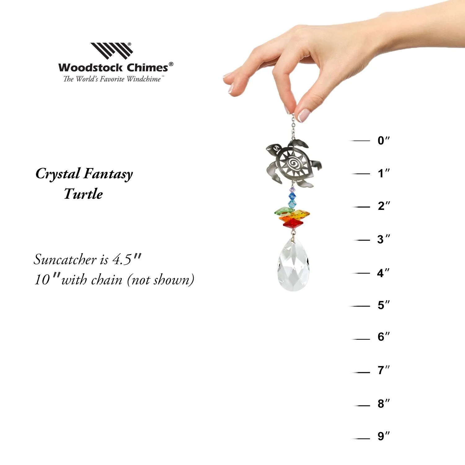 Crystal Fantasy Suncatcher - Turtle