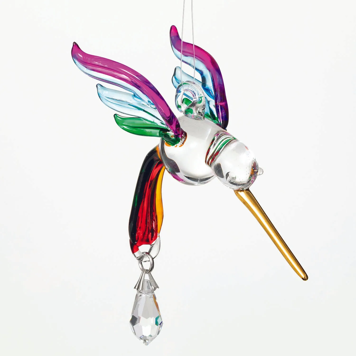 Fantasy Glass Suncatcher - Hummingbird, Summer Rainbow