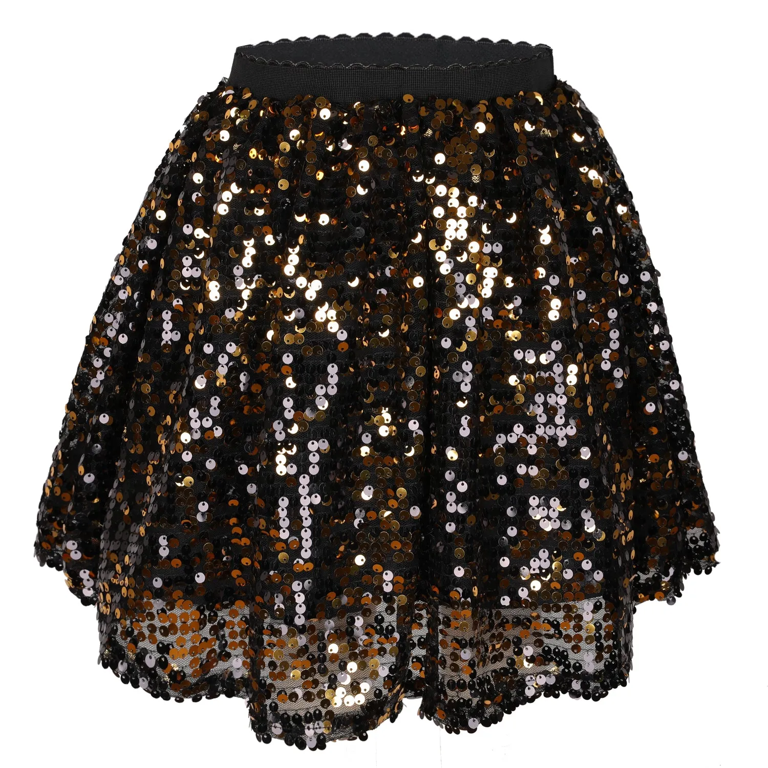 Girls Sequins Skirt Mini Sparkle Kids Skirt for 1- 12 Years old