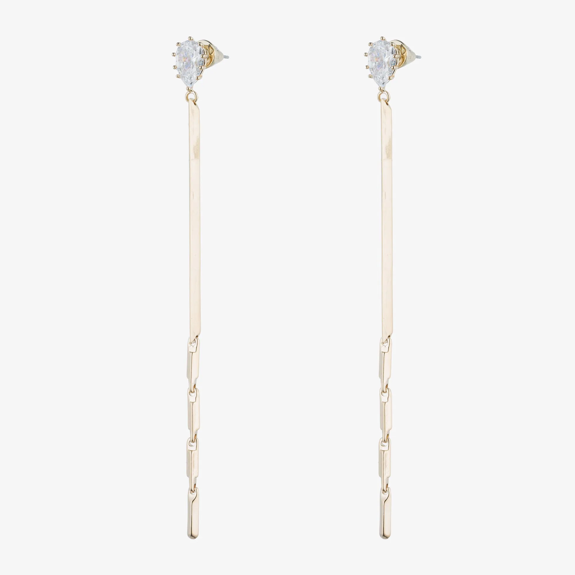 GLINT LINEAR DROP EARRINGS