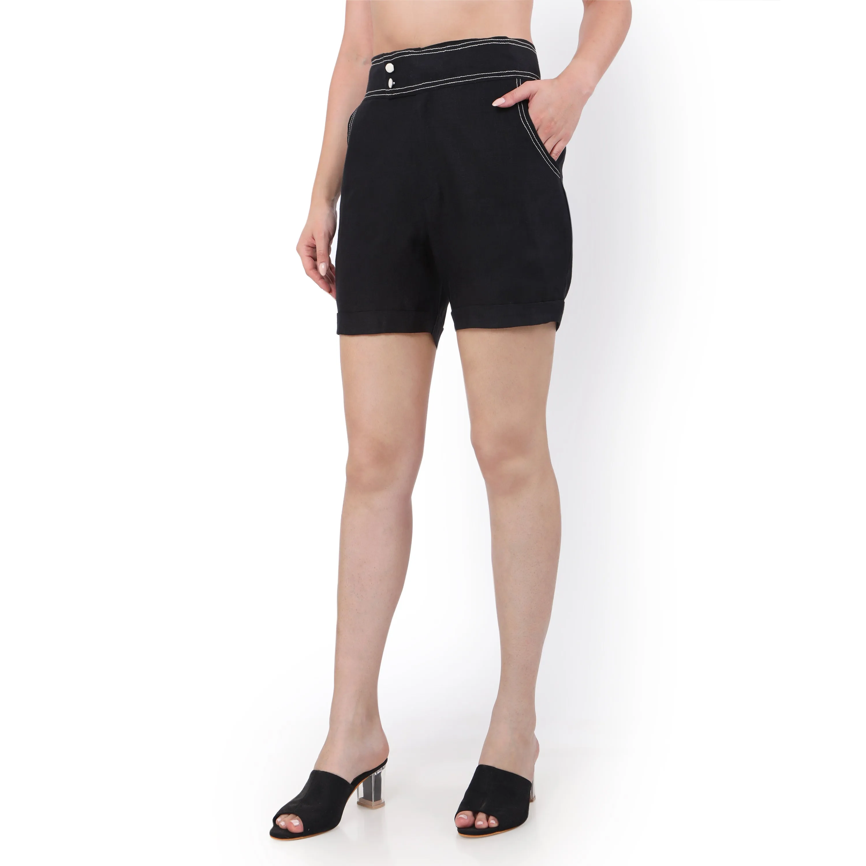 Hemp Black Shorts