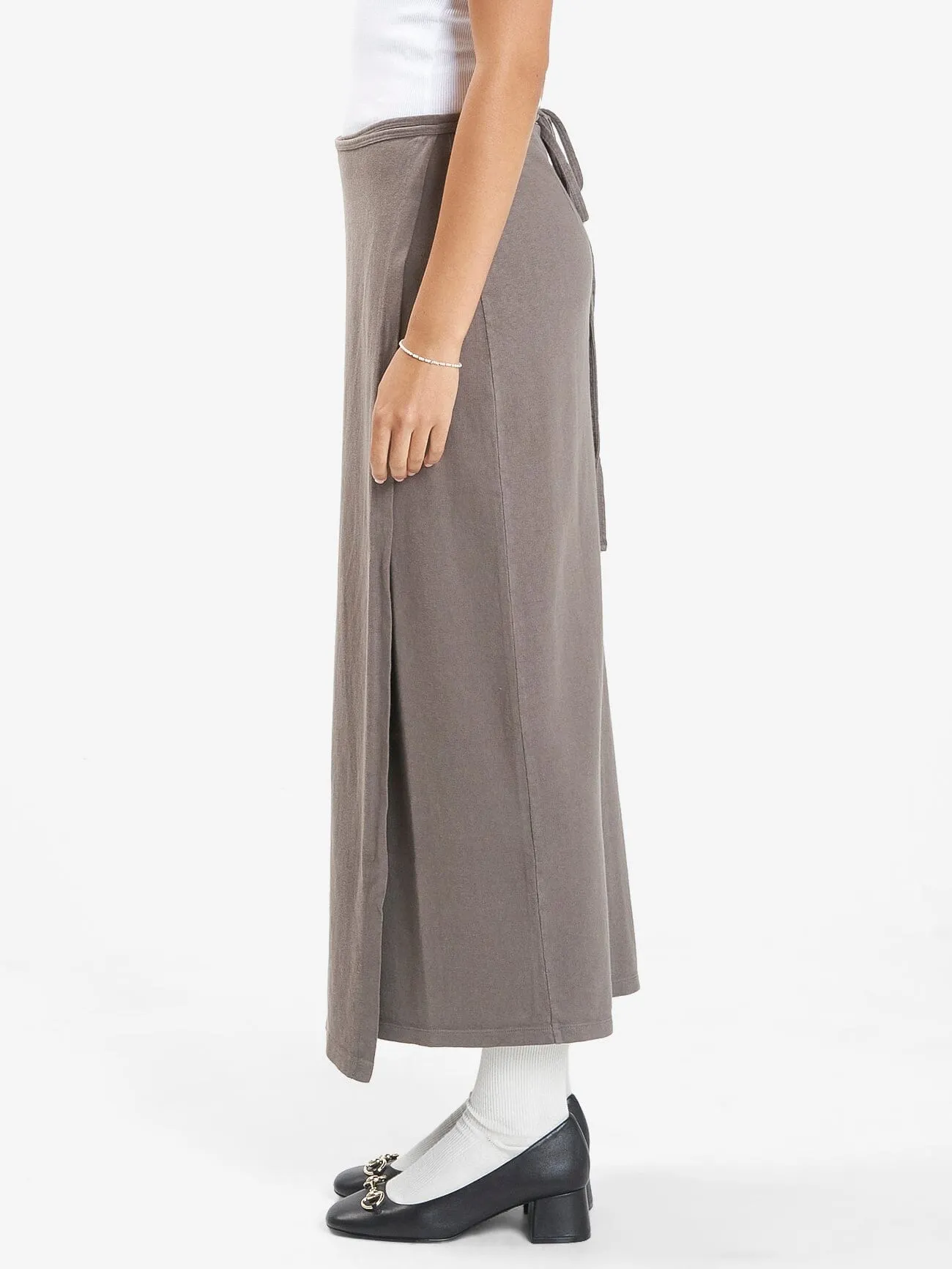 Hemp Wrap Skirt - Light Canteen