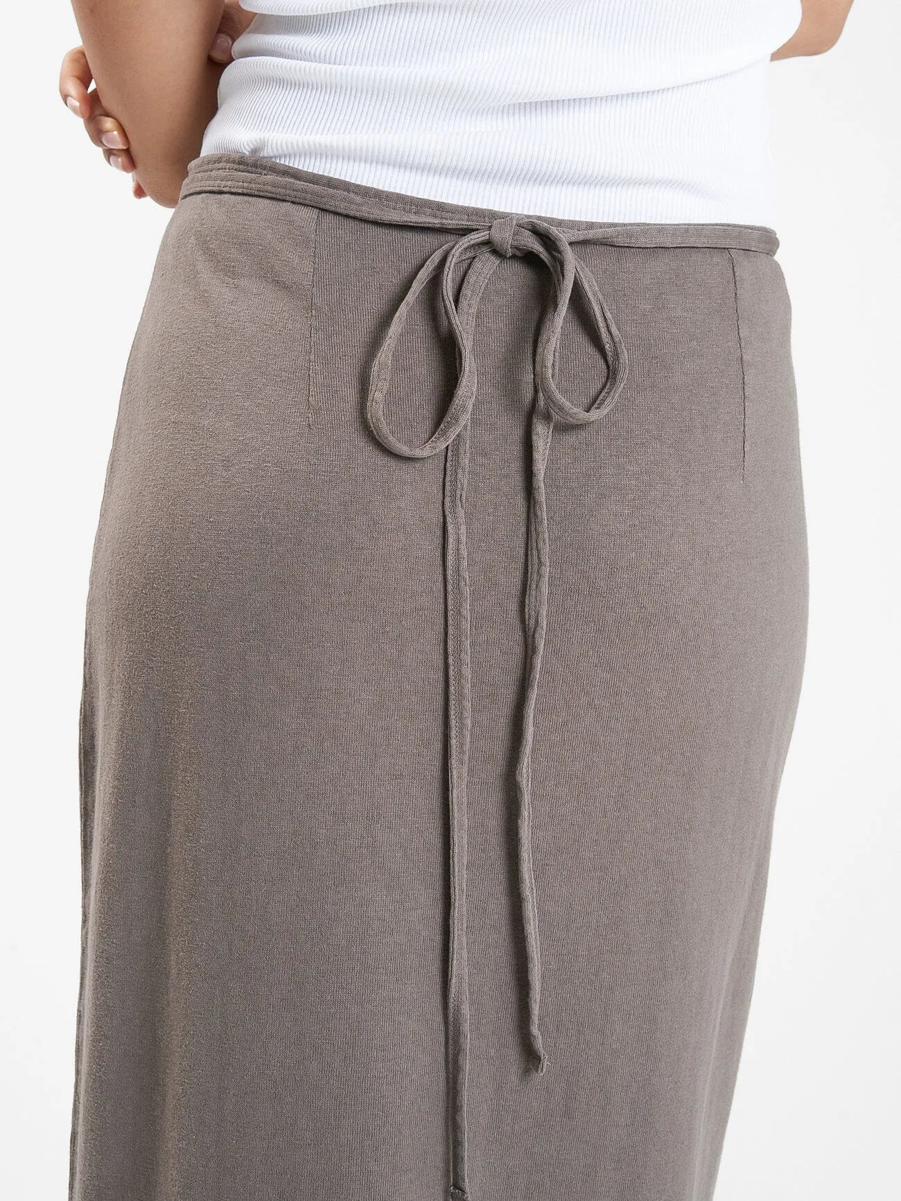 Hemp Wrap Skirt - Light Canteen