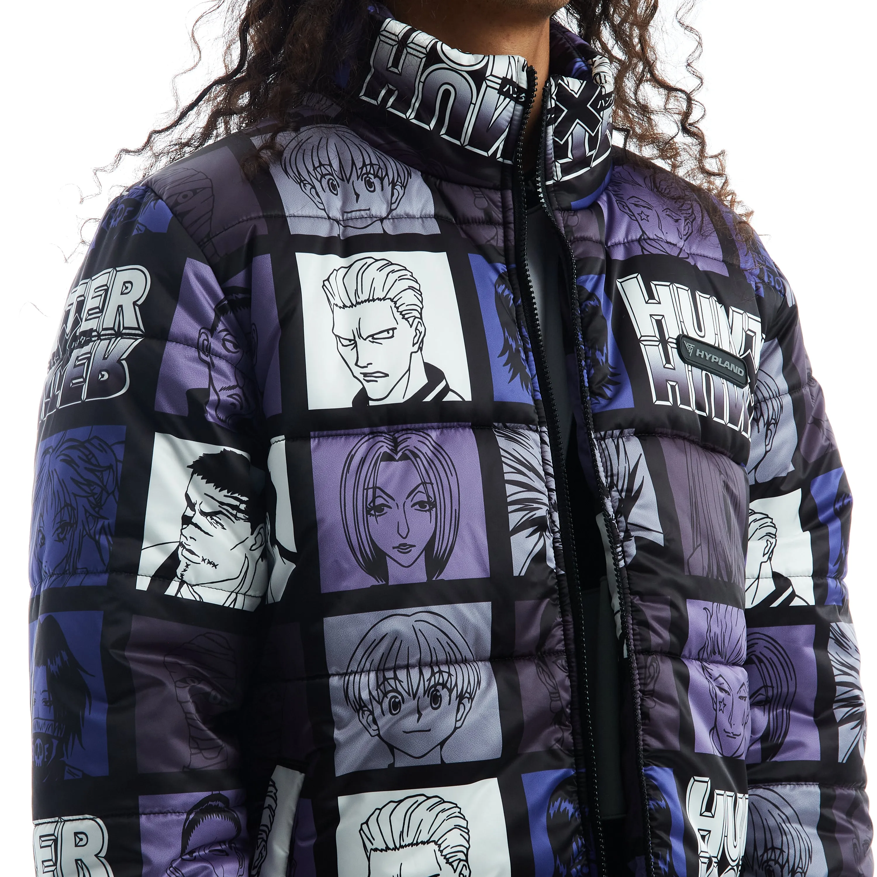 HXH PHANTOM TROUPE PUFFER JACKET (BLACK)