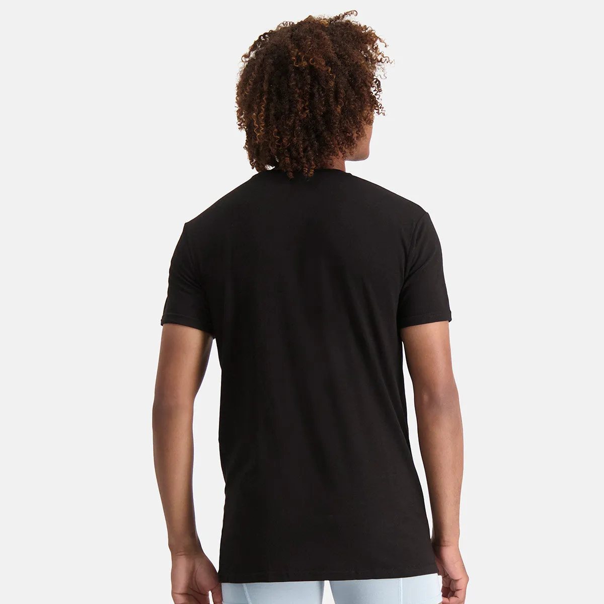 Long Fit T-Shirts Ruben ronde hals (2-pack) -  Zwart