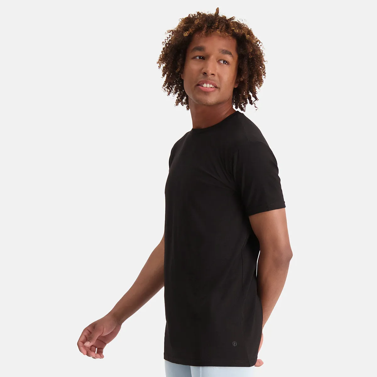 Long Fit T-Shirts Ruben ronde hals (2-pack) -  Zwart