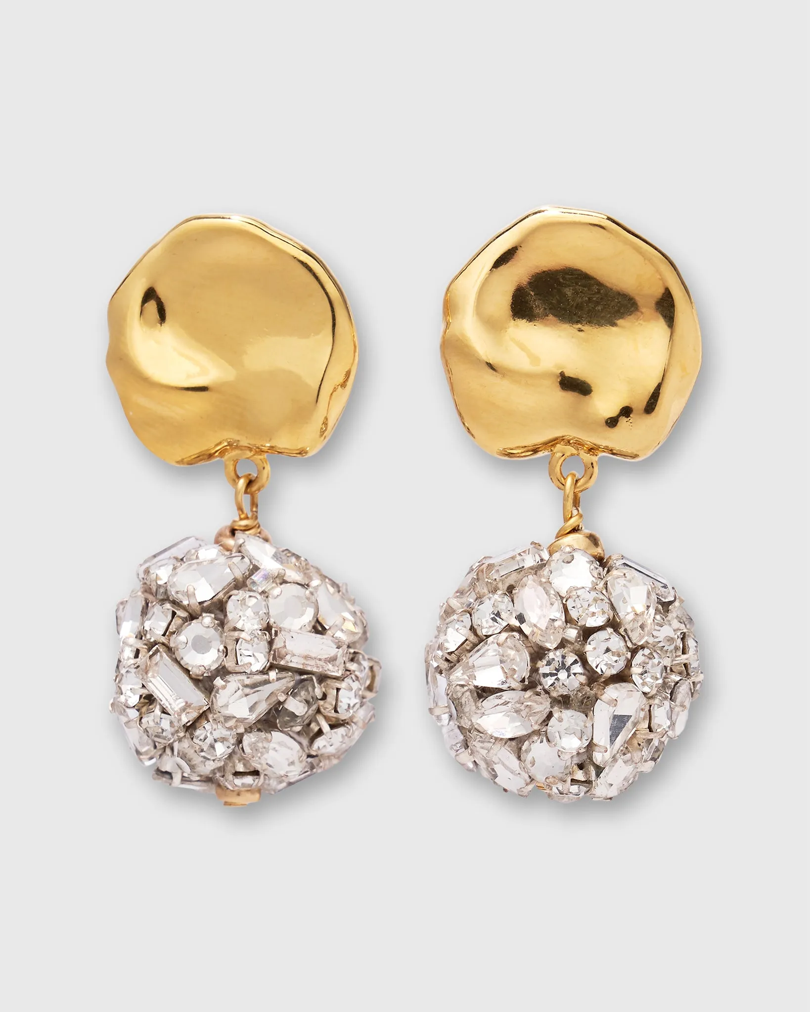 Meteor Shower Clip-On Earrings in Gold