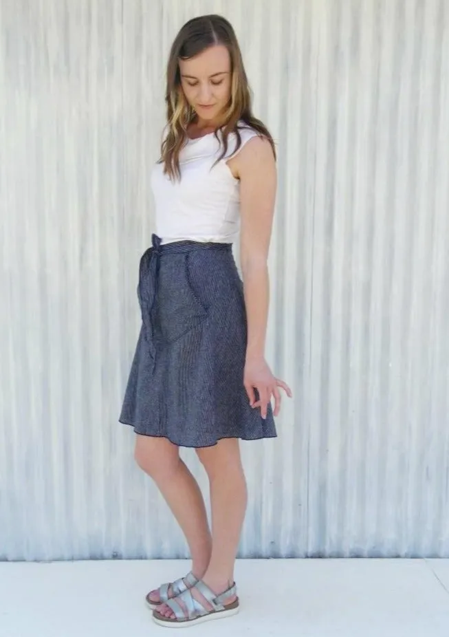 Nevada Pocket Wrap Skirt (Custom Made)