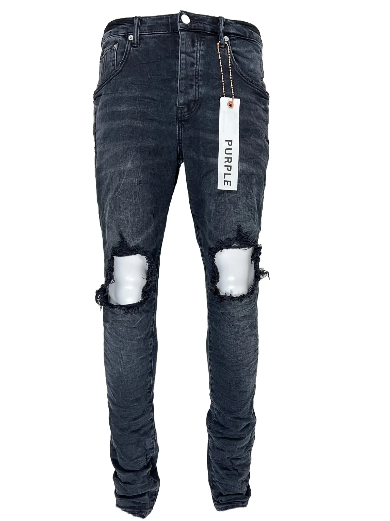 Purple Brand Jeans P002-BLB Black Wash Blowout