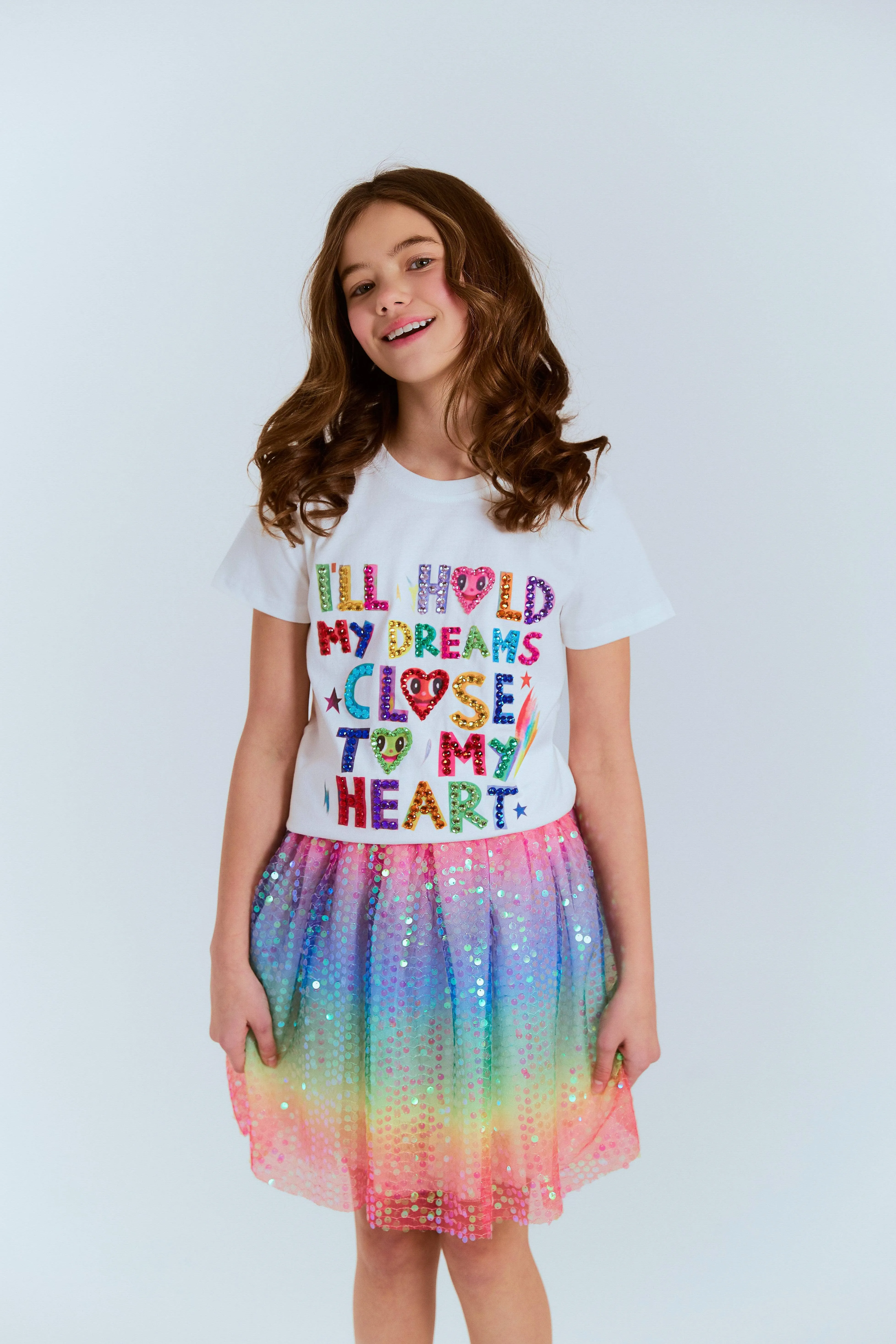 Rainbow Sequin Skirt