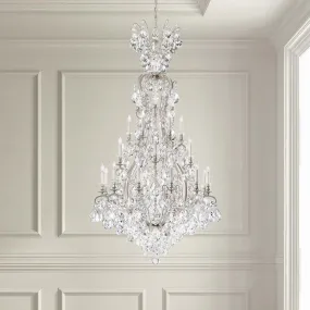 Renaissance 24 Light Heirloom Bronze Chandelier with Heritage Crystal