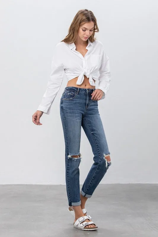 Ripped Boyfriend Jeans