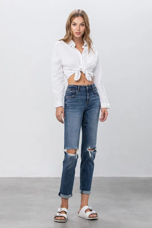 Ripped Boyfriend Jeans