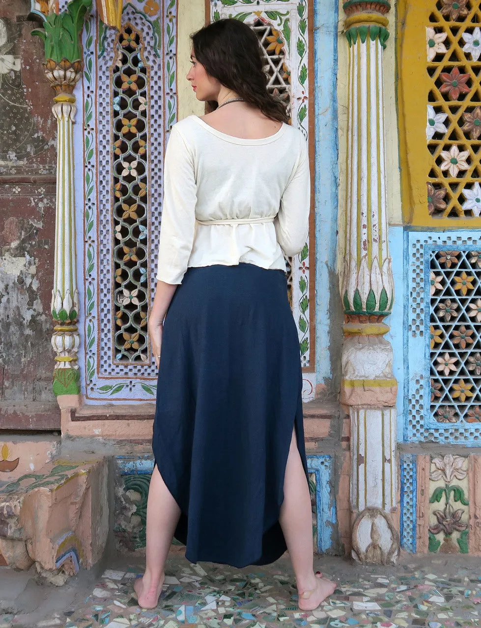 Side Petals Simplicity Long Skirt