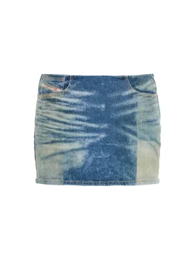 Stonewashed Denim Mini Skirt