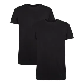 T-Shirts Ruben ronde hals (2-pack) -  Zwart