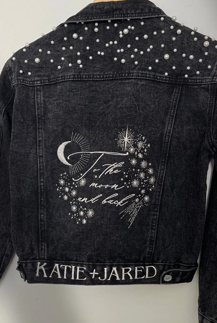 To the Moon Bridal Denim Jacket