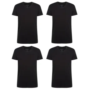 Voordeelbundel: T-Shirts Velo V-hals (4-pack) – Zwart