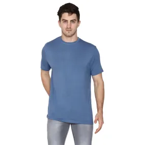 Woodwose Organic Clothing Bamboo Men's Stella Blue T-Shirt