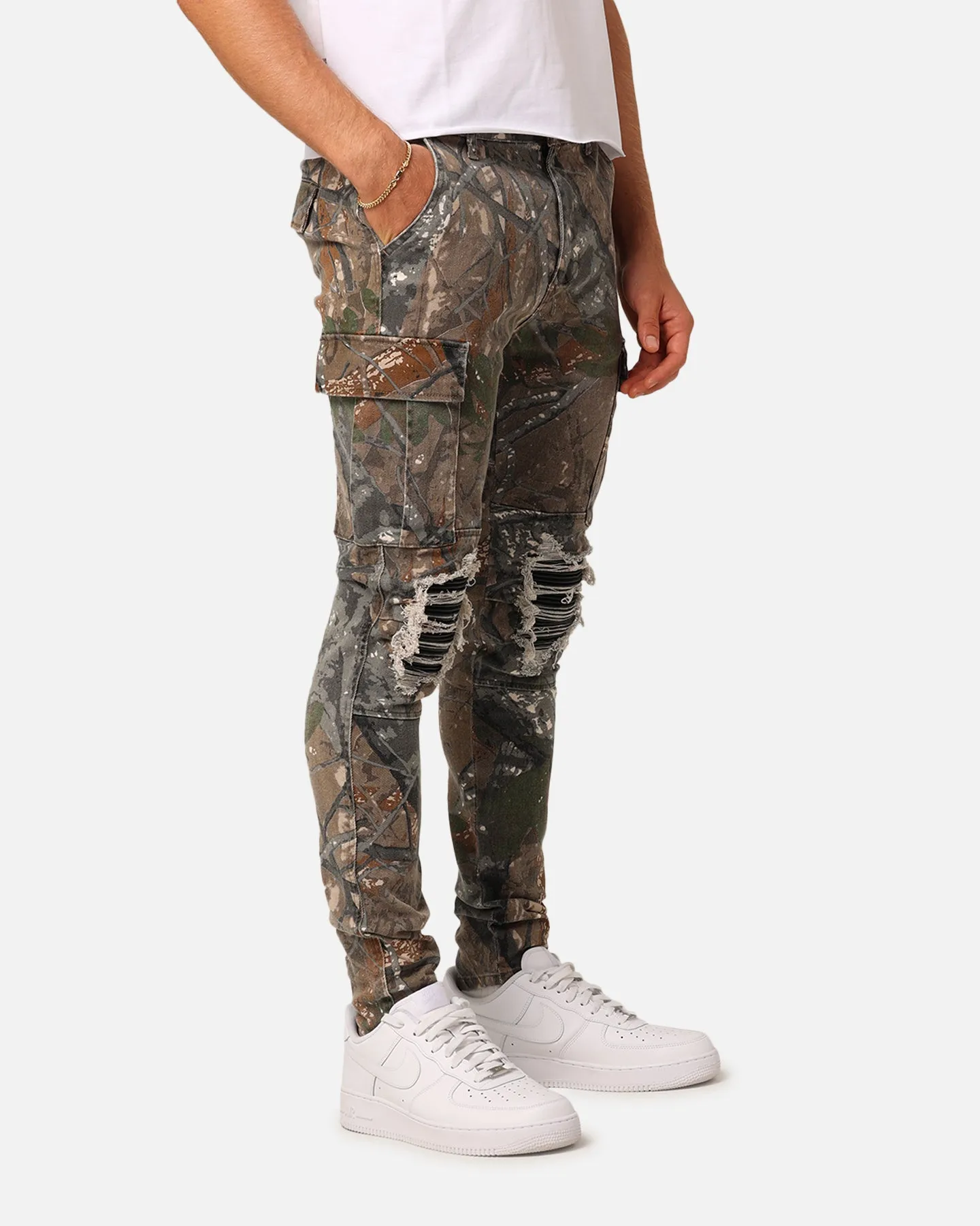 XXIII Sergeant Ripped Jeans Hunter Camo