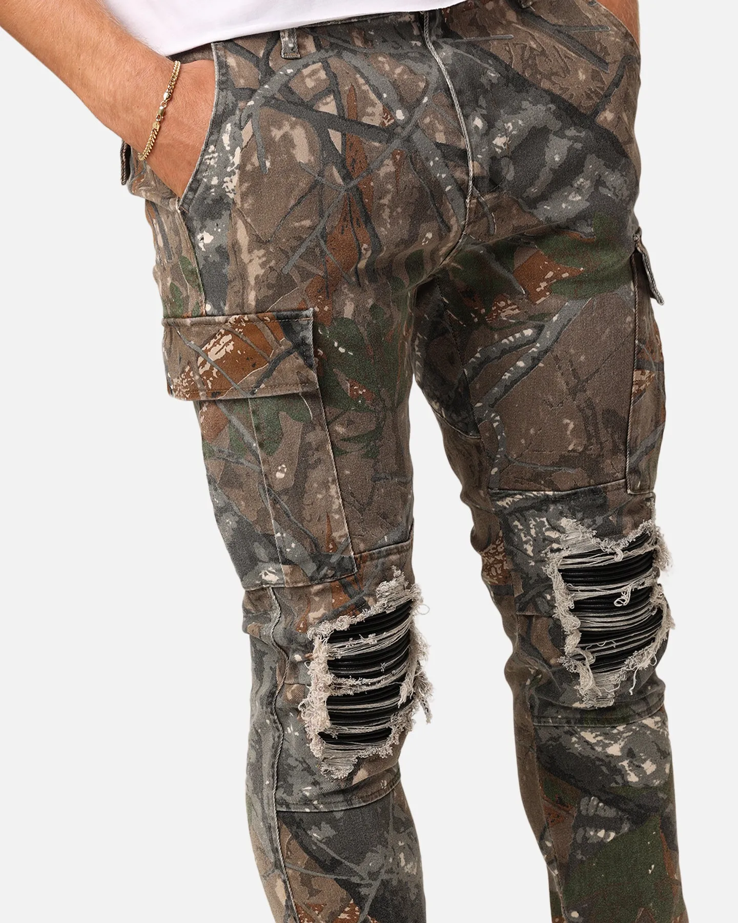 XXIII Sergeant Ripped Jeans Hunter Camo