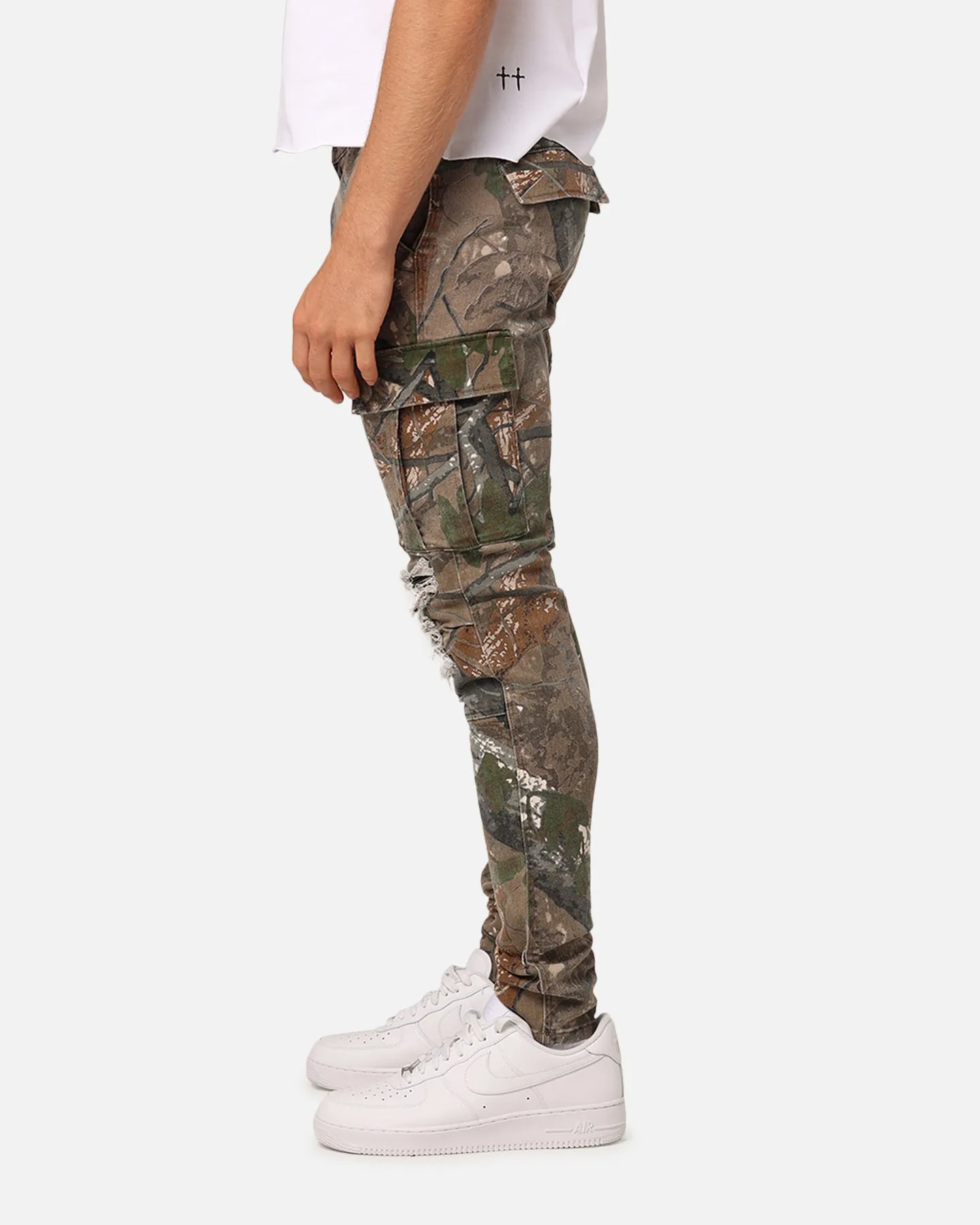 XXIII Sergeant Ripped Jeans Hunter Camo